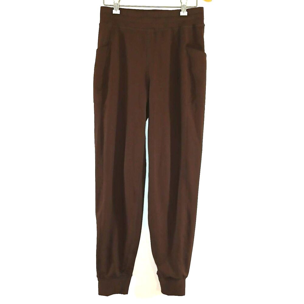 Fabletics Chocolate Brown Cargo Athletic Jogger Pants Womens Size XS Gorpcore